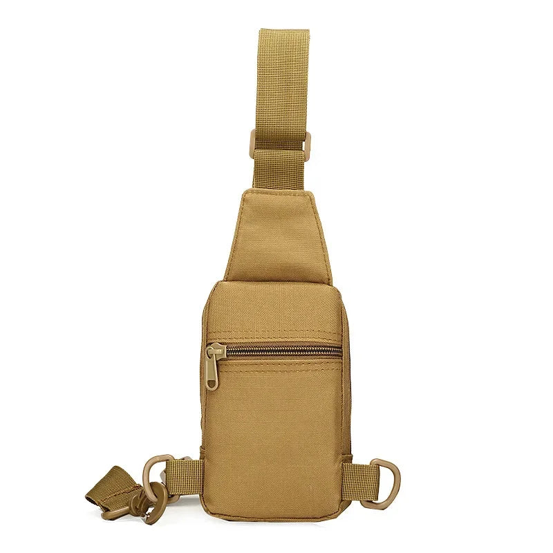 Men Cross Body Shoulder Chest Bag Mini Sling Backpack Outdoor Sports Military MOLLE Male Nylon Cell Mobile Phone Case Bags Puse