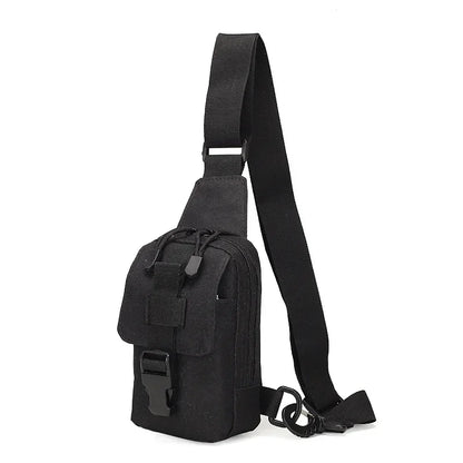 Men Cross Body Shoulder Chest Bag Mini Sling Backpack Outdoor Sports Military MOLLE Male Nylon Cell Mobile Phone Case Bags Puse