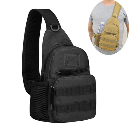 Men Cross Body Shoulder Chest Travel Outdoor Sports Climb Water Bottle Hiking Male Messenger Bag Sling Backpack