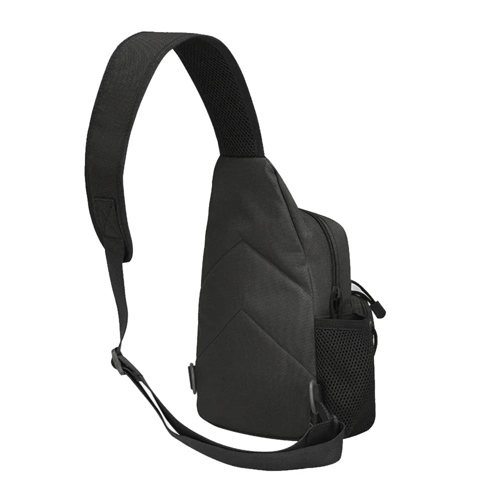 Men Cross Body Shoulder Chest Travel Outdoor Sports Climb Water Bottle Hiking Male Messenger Bag Sling Backpack