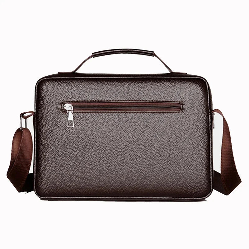 Men Cross body One Shoulder Business Briefcases Casual Laptop Retro Office Male Messenger Top Handle Bag Handbag