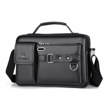 Men Cross body One Shoulder Business Briefcases Casual Laptop Retro Office Male Messenger Top Handle Bag Handbag
