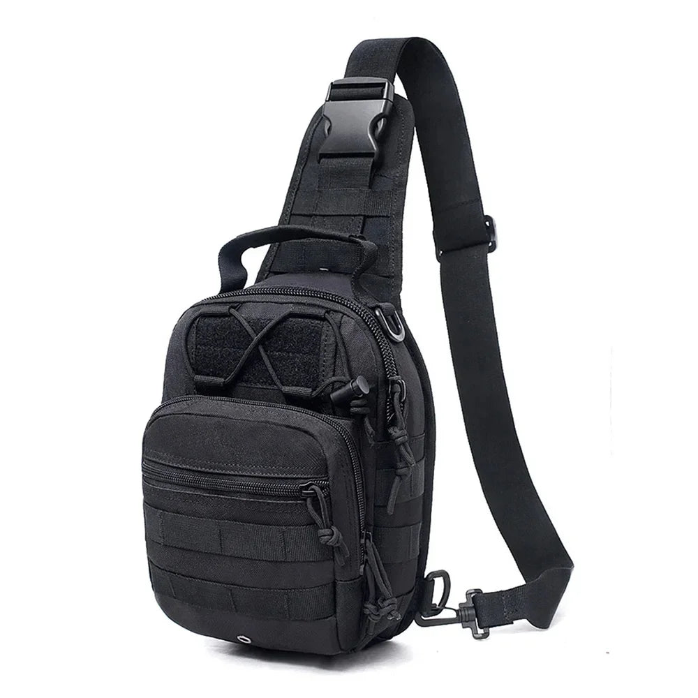 Men Cross body Sling Backpack Shoulder Chest Travel Outdoor Sports Climb Tactical Military Nylon Male Side Messenger Bag