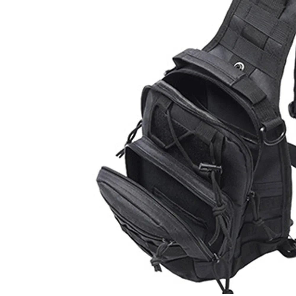 Men Cross body Sling Backpack Shoulder Chest Travel Outdoor Sports Climb Tactical Military Nylon Male Side Messenger Bag