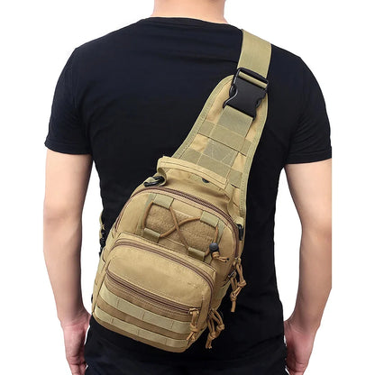Men Cross body Sling Backpack Shoulder Chest Travel Outdoor Sports Climb Tactical Military Nylon Male Side Messenger Bag