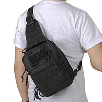 Men Cross body Sling Backpack Shoulder Chest Travel Outdoor Sports Climb Tactical Military Nylon Male Side Messenger Bag