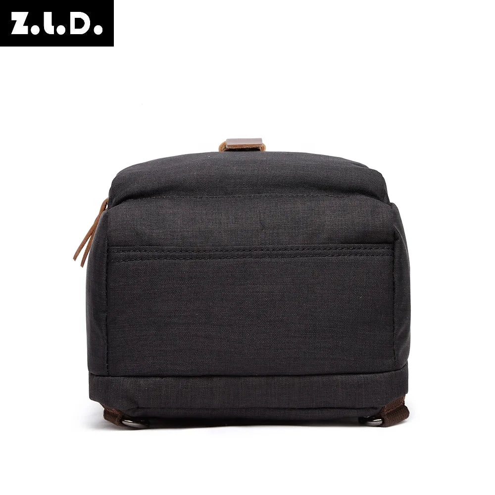 Men Crossbody Small Sling Bag waterproof Multifunction Shoulder Bag Outdoor Sport Shoulder Chest Daily Picnic Canvas Bag
