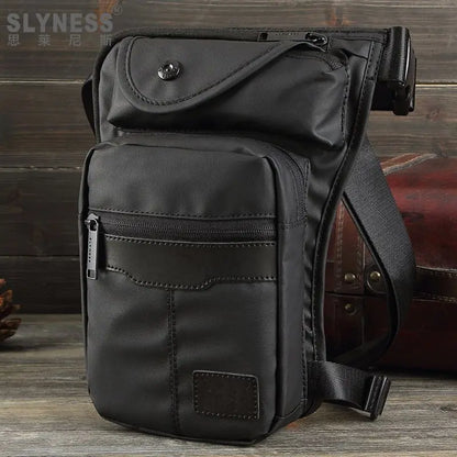 Men Drop Leg Bag Fanny Pack Motorcycle Riding High Quality Nylon  Casual Shoulder Cross Body Thigh Male Hip Belt Waist Bags