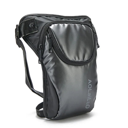 Men Drop Leg Bag Fanny Waist Pack for Motorcycle Rider Waterproof Nylon Sports Male Messenger Cross Body Bum Hip Belt Thigh Bags