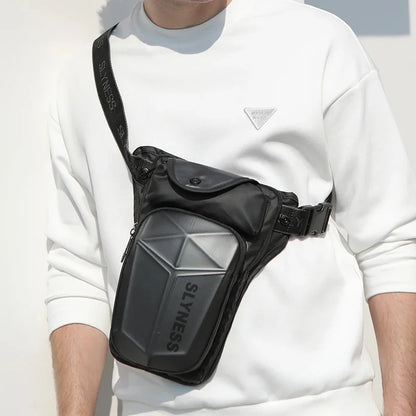Men Drop Leg Waist Rider Motorcycle Travel Waterproof Nylon Male Messenger Cross Body Thigh Hip Belt Bum Fanny Pack Bag