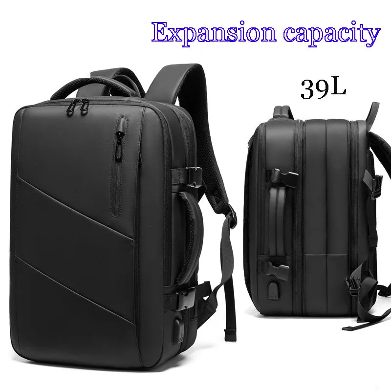 Men Extension Travel Backpack 17 inch Business Laptop Bag Multi-Layer 39L Large Capacity Waterproof Teenage school Backpack