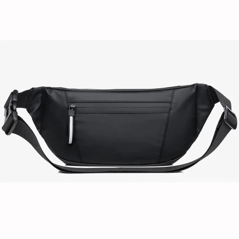 Men Fanny Hip Waist Belt Bag Purse Waterproof Nylon Travel Multi-Pocket Fashion Male Money Pouch Sling Chest Pack Bum Bags