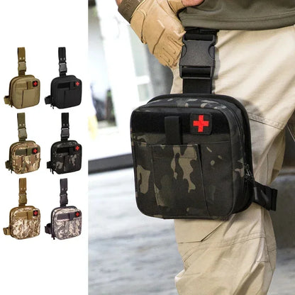 Men Fanny Pack Leg Purse Hip Bum Accessory First Aid Waist Molle Sundries Military Tactics Nylon Belt Drop Medical Bag