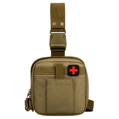 Men Fanny Pack Leg Purse Hip Bum Accessory First Aid Waist Molle Sundries Military Tactics Nylon Belt Drop Medical Bag