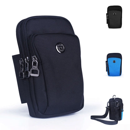 Men Fanny Waist Pack Bag Mini Cross body Shoulder Bags Waterproof Nylon Unisex Male Cell Mobile Phone Case Cover Belt Hook Bag