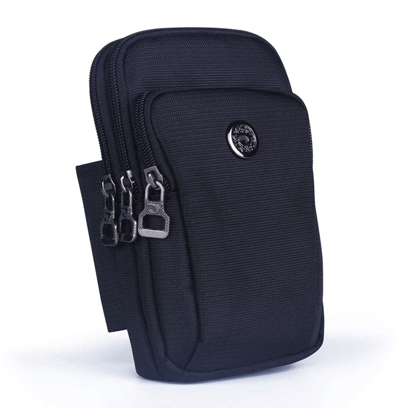 Men Fanny Waist Pack Bag Mini Cross body Shoulder Bags Waterproof Nylon Unisex Male Cell Mobile Phone Case Cover Belt Hook Bag
