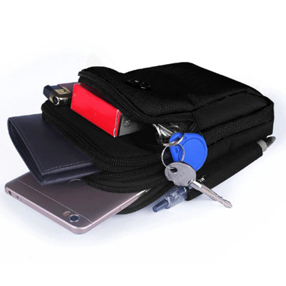 Men Fanny Waist Pack Bag Mini Cross body Shoulder Bags Waterproof Nylon Unisex Male Cell Mobile Phone Case Cover Belt Hook Bag