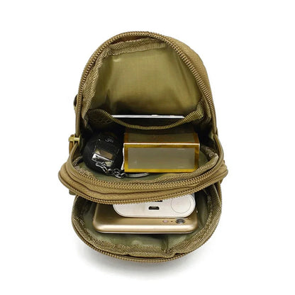 Men Fanny Waist Pack Belt Bag Purse Molle Accessory Military Tactical Outdoor Sport Pouch Male Cell Mobile Phone Case Cover Bags