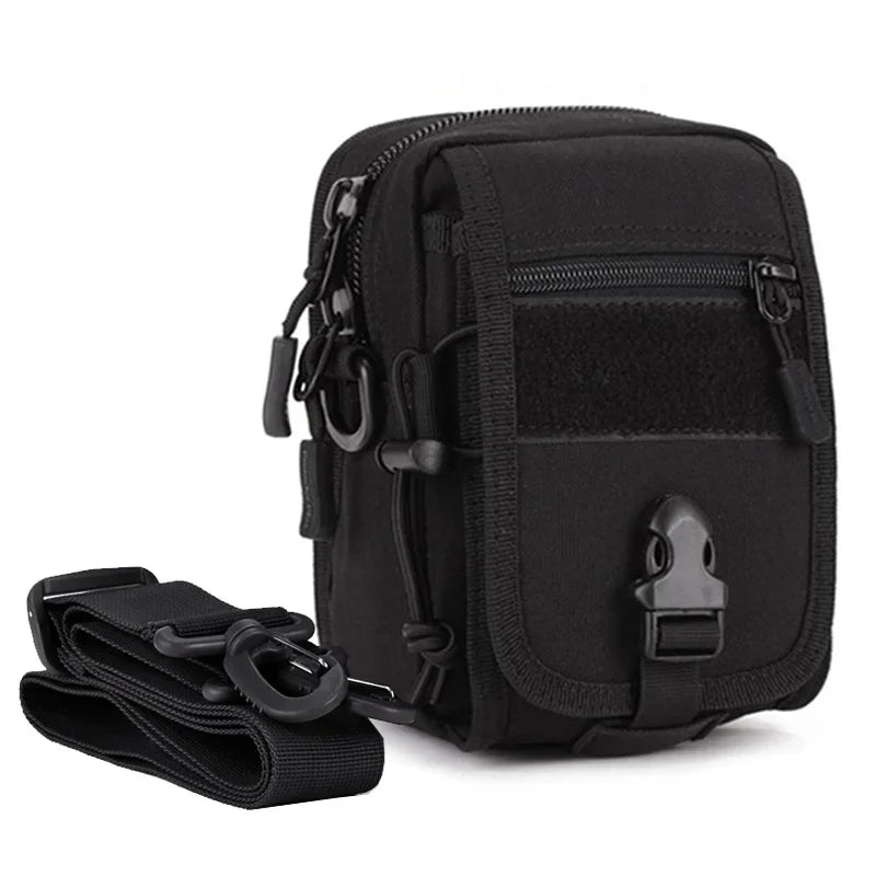 Men Fanny Waist Pack Belt Cross body Bag Travel Ourdoor Assault Molle Durable Nylon Male Messenger Shoulder Hip Bum Bags
