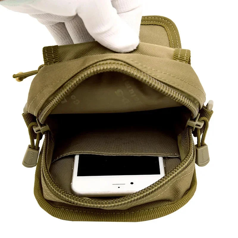Men Fanny Waist Pack Belt Cross body Bag Travel Ourdoor Assault Molle Durable Nylon Male Messenger Shoulder Hip Bum Bags