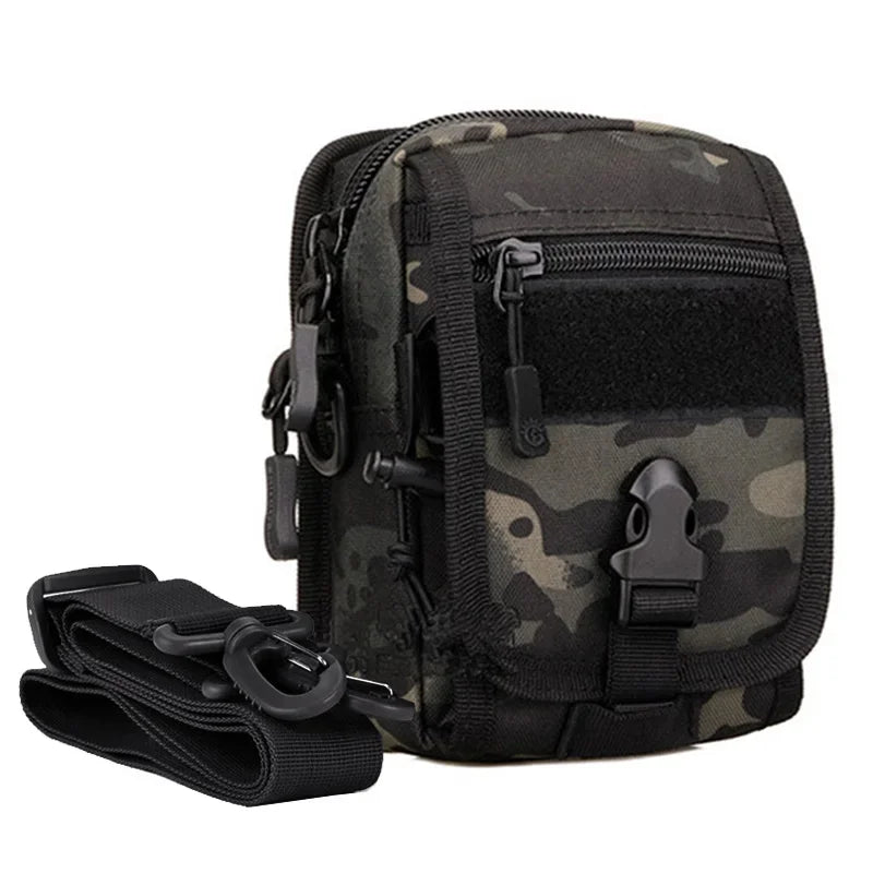 Men Fanny Waist Pack Belt Cross body Bag Travel Ourdoor Assault Molle Durable Nylon Male Messenger Shoulder Hip Bum Bags