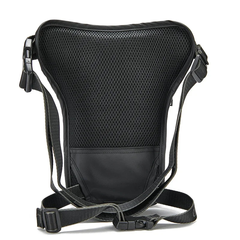 Men Fanny Waist Pack Drop Leg Bag for Rider Motorcycle Waterproof Nylon Messenger Shoulder Cross Body Bum Hip Belt Thigh Bags