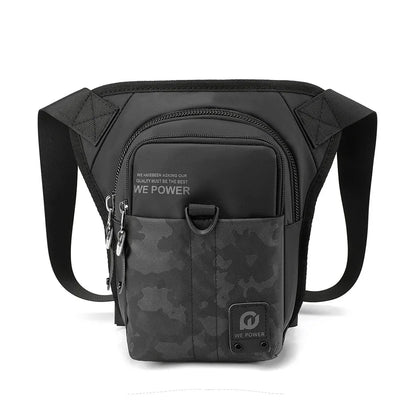 Men Fanny Waist Pack Drop Leg Bags For Motorcycle Rider Waterproof Nylon Travel Male Messenger Cross Body Bum Hip Belt Thigh Bag