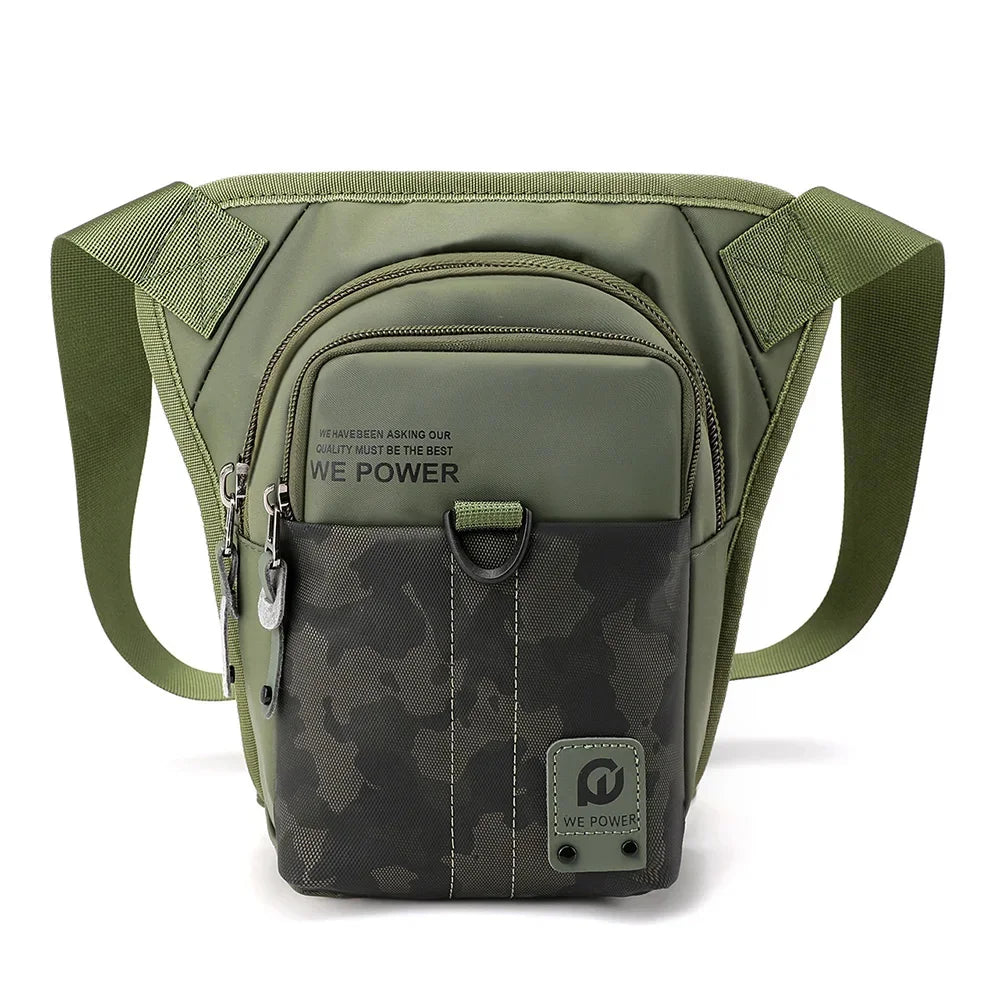 Men Fanny Waist Pack Drop Leg Bags For Motorcycle Rider Waterproof Nylon Travel Male Messenger Cross Body Bum Hip Belt Thigh Bag