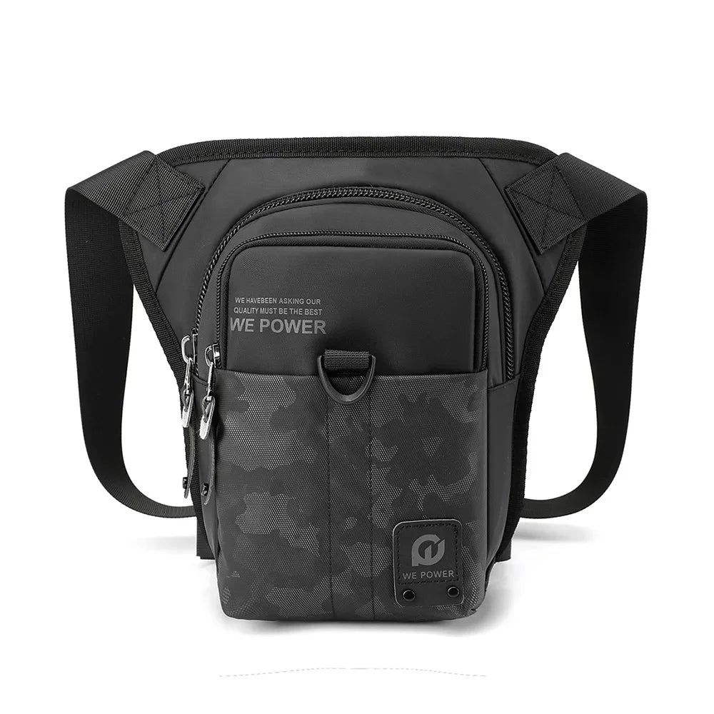 Men Fanny Waist Pack Drop Leg Bags Messenger Cross Body Waterproof Nylon Motorcycle Rider Male Bum Hip Belt Thigh Bag