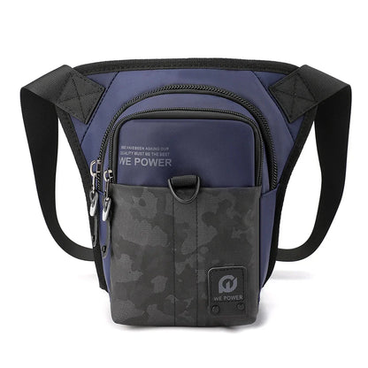 Men Fanny Waist Pack Drop Leg Bags Messenger Cross Body Waterproof Nylon Motorcycle Rider Male Bum Hip Belt Thigh Bag
