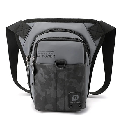 Men Fanny Waist Pack Drop Leg Bags Messenger Cross Body Waterproof Nylon Motorcycle Rider Male Bum Hip Belt Thigh Bag