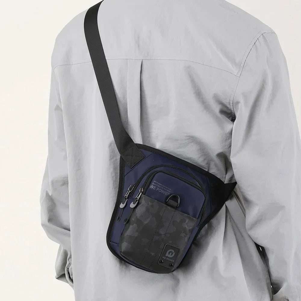 Men Fanny Waist Pack Drop Leg Bags Messenger Cross Body Waterproof Nylon Motorcycle Rider Male Bum Hip Belt Thigh Bag