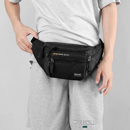 Men Fanny Waist Sling Chest Bag Purse Waterproof Nylon Multi-purpose Travel Male Cross body Shoulder Hip Belt Bum Pack Bags