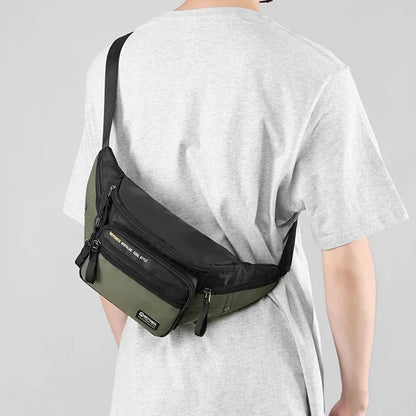 Men Fanny Waist Sling Chest Bag Purse Waterproof Nylon Multi-purpose Travel Male Cross body Shoulder Hip Belt Bum Pack Bags