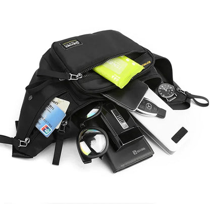 Men Fanny Waist Sling Chest Bag Purse Waterproof Nylon Multi-purpose Travel Male Cross body Shoulder Hip Belt Bum Pack Bags