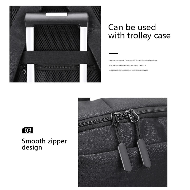 Men Fashion Backpack 15.6inch Laptop Backpacks Waterproof USB Charging Bags Travel Outdoor backpack School Teenage Mochila Bag