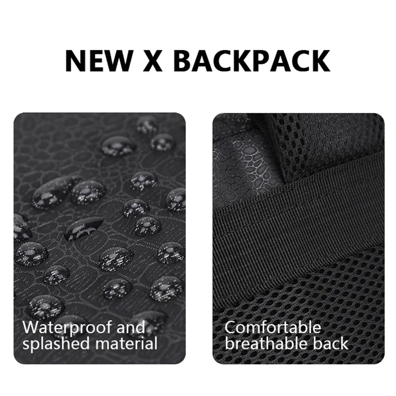 Men Fashion Backpack 15.6inch Laptop Backpacks Waterproof USB Charging Bags Travel Outdoor backpack School Teenage Mochila Bag