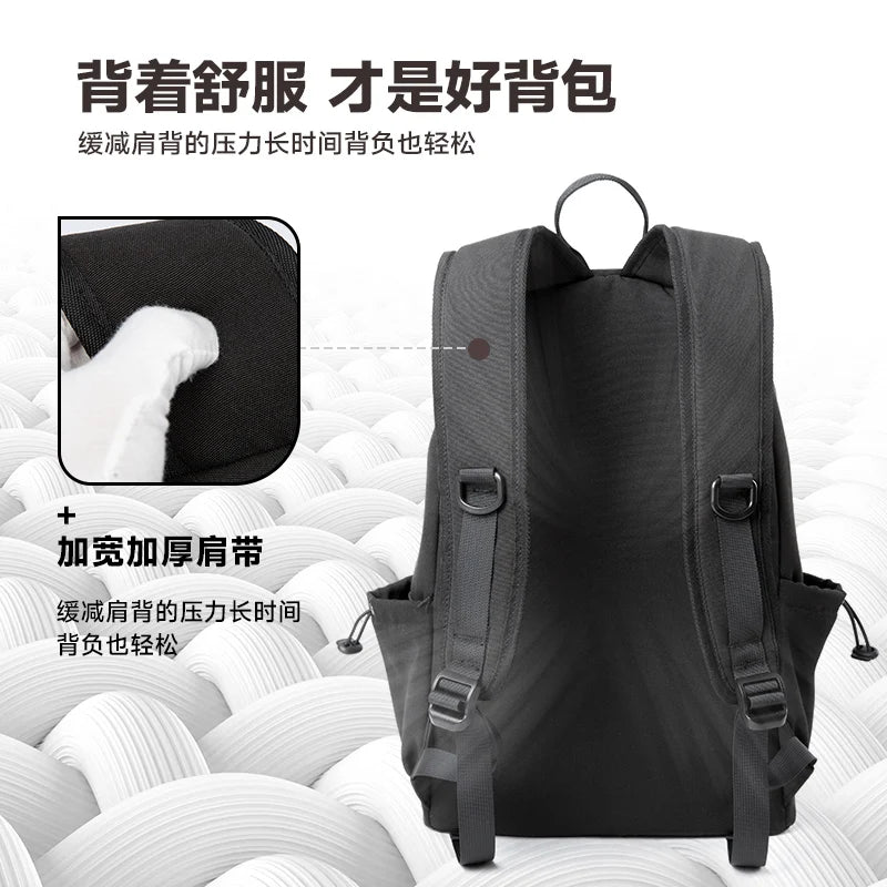 Men Fashion Backpack Waterproof 15 inch Laptop Backpack Zipper Anti-theft Multifunction Travel Rucksack for Youth