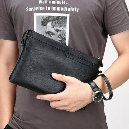 Men Fashion Men's s for men Business Clutch PU Leather Bag High Quality Male Handbag