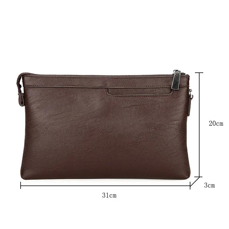 Men Fashion Men's s for men Business Clutch PU Leather Bag High Quality Male Handbag