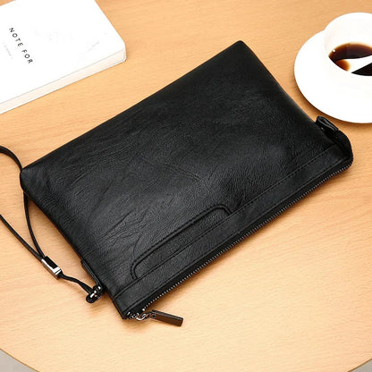 Men Fashion Men's s for men Business Clutch PU Leather Bag High Quality Male Handbag