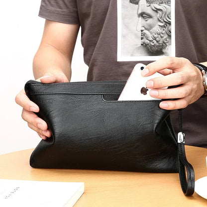 Men Fashion Men's s for men Business Clutch PU Leather Bag High Quality Male Handbag