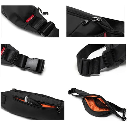 Men Fashion Outdoor Bag Fanny Purse Sports Running Cycling Pack Travel Shoulder Waist Belt Phone Pouch Bags For Male