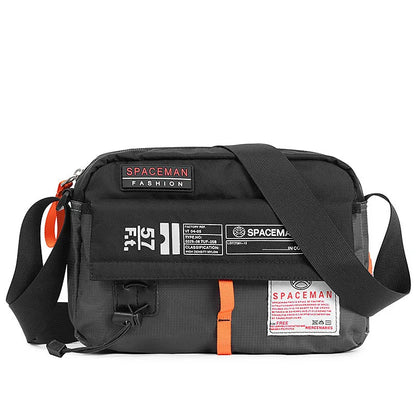 Men Fashion Personality Diagonal Casual Single Shoulder Waterproof Nylon Postman Packet