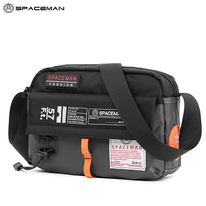 Men Fashion Personality Diagonal Casual Single Shoulder Waterproof Nylon Postman Packet