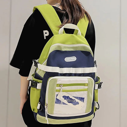 Men Female Transparent Leisure Travel Book Bag Male Lady Mesh College Backpack Girl Boy School Bag Women Laptop Backpack Fashion