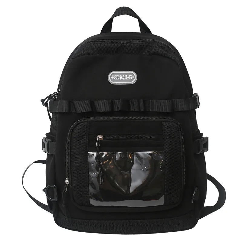 Men Female Transparent Leisure Travel Book Bag Male Lady Mesh College Backpack Girl Boy School Bag Women Laptop Backpack Fashion