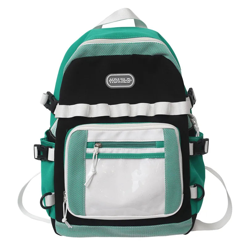Men Female Transparent Leisure Travel Book Bag Male Lady Mesh College Backpack Girl Boy School Bag Women Laptop Backpack Fashion