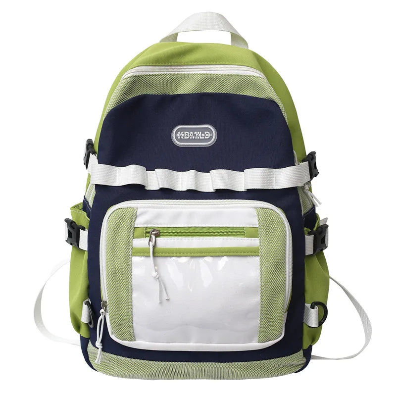 Men Female Transparent Leisure Travel Book Bag Male Lady Mesh College Backpack Girl Boy School Bag Women Laptop Backpack Fashion