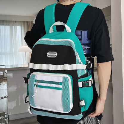 Men Female Transparent Leisure Travel Book Bag Male Lady Mesh College Backpack Girl Boy School Bag Women Laptop Backpack Fashion